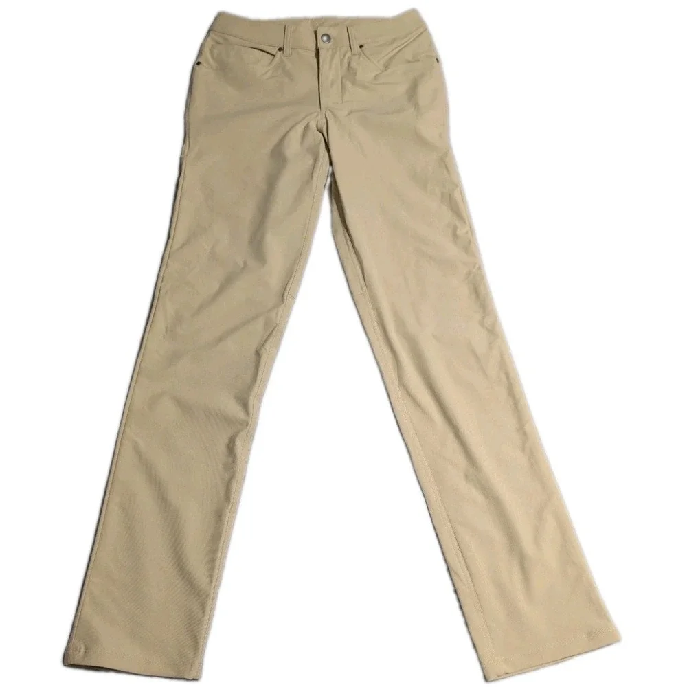 Lululemon ABC Pant Classic Mens 28x34 Beige Warpstreme Stretch LM5968S